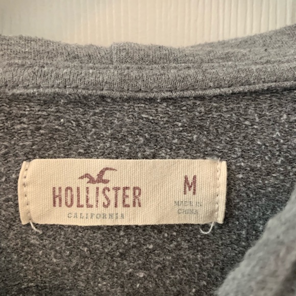 Hollister, Grey, Full-Zip Hoodie - Picture 6 of 6